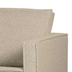 Outlet Wohnen Wohnzimmer Zweisitzer in Beige Boucle - Glamoure