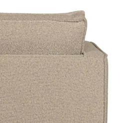 Outlet Wohnen Wohnzimmer Zweisitzer in Beige Boucle - Glamoure