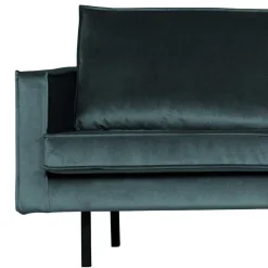 Online Wohnen Wohnzimmercouch L-Design in Petrol Blau - Fledos