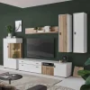 Hot Wohnen Wohnzimmermöbel Set zweifarbig - Nenaloro (fünfteilig)