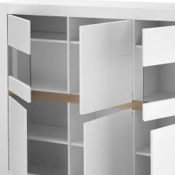 Best Wohnen Wohnzimmerschrank mit Glaseinsätzen - Ilana