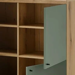 Clearance Wohnen Wohnzimmerschränke & Regal in Graugrün - Oliva (vierteilig)