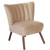Clearance Wohnen Wohnzimmersessel in Beige und Nussbaum - Boldo