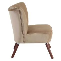 Clearance Wohnen Wohnzimmersessel in Beige und Nussbaum - Boldo