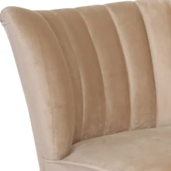 Clearance Wohnen Wohnzimmersessel in Beige und Nussbaum - Boldo