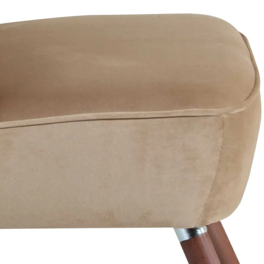 Clearance Wohnen Wohnzimmersessel in Beige und Nussbaum - Boldo