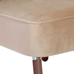 Clearance Wohnen Wohnzimmersessel in Beige und Nussbaum - Boldo