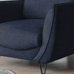 Sale Wohnen Wohnzimmersessel in Blaugrau Velours - Chiyom