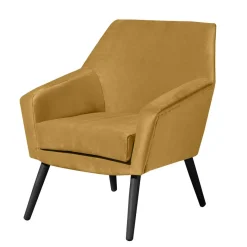 Discount Wohnen Wohnzimmer-Sessel in Maisgelb und Schwarz - Go