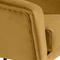 Discount Wohnen Wohnzimmer-Sessel in Maisgelb und Schwarz - Go