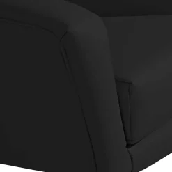 Outlet Wohnen Wohnzimmersessel in Schwarz Kunstleder - Ciabeta