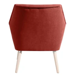 Hot Wohnen Wohnzimmersessel in Terracotta Velours - Emjada