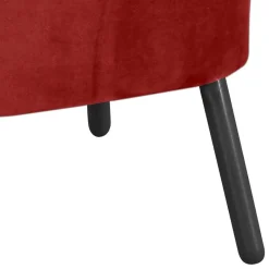 Discount Wohnen Wohnzimmersessel in Ziegelrot und Schwarz - Tessini