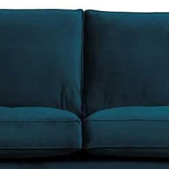 Clearance Wohnen Wohnzimmersofa in Blau Samtstoff - Cumagon