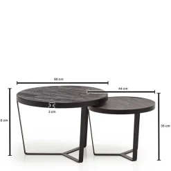 Best Wohnen Wohnzimmertisch Duo in Stein Optik - Cister (zweiteilig)