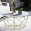 Discount Wohnen Wohnzimmertisch in Marmoroptik & Gold - Tocachy