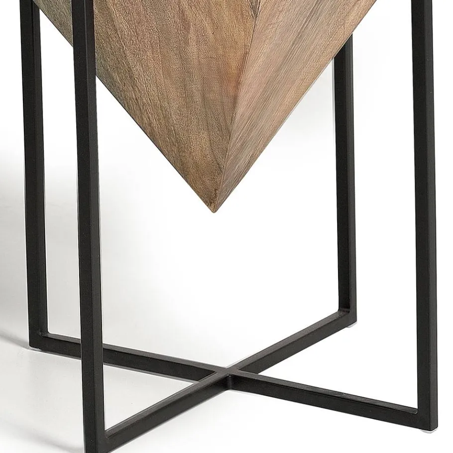Best Wohnen Wohnzimmertisch mit Holzkorpus - umgedrehte Pyramide - Selavia