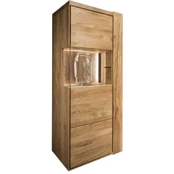 Wohnen Wohnzimmervitrine aus geöltem Massivholz - Slaraduva