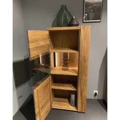 Wohnen Wohnzimmervitrine aus geöltem Massivholz - Slaraduva