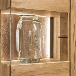 Wohnen Wohnzimmervitrine aus geöltem Massivholz - Slaraduva