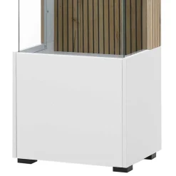 Hot Wohnen Wohnzimmer-Vitrine in Weiß und Wildeiche - Nenaloro