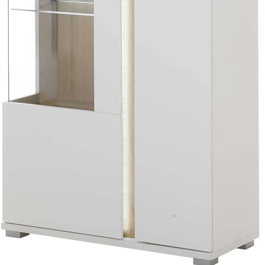 Best Wohnen Wohnzimmervitrine mit LED Beleuchtung - Racelyn