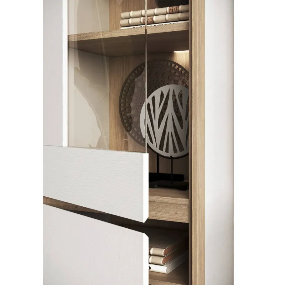 Discount Wohnen Wohnzimmer-Wohnwand Set - Ovidio (vierteilig)