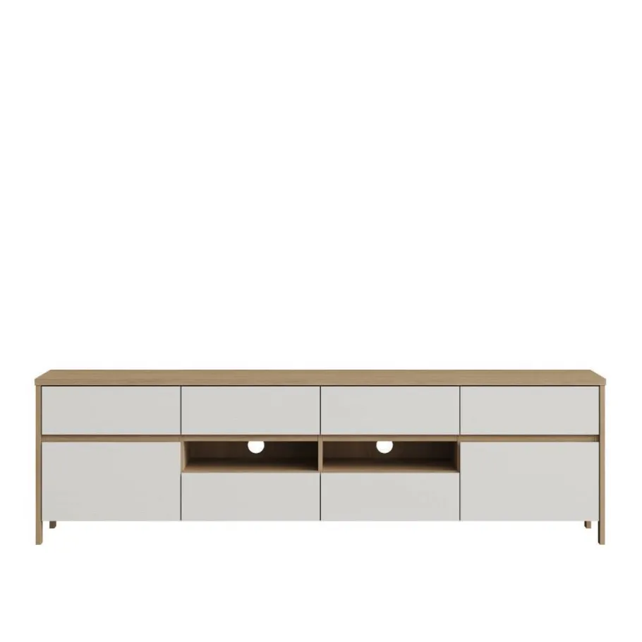 Discount Wohnen Wohnzimmer-Wohnwand Set - Ovidio (vierteilig)