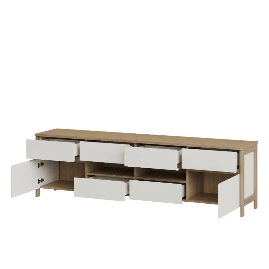 Discount Wohnen Wohnzimmer-Wohnwand Set - Ovidio (vierteilig)