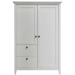 Hot Wohnen Wäscheschrank in Weiß aus Kiefer - Astinion