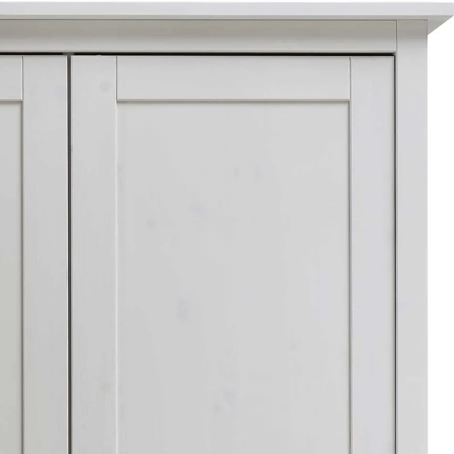 Hot Wohnen Wäscheschrank in Weiß aus Kiefer - Astinion