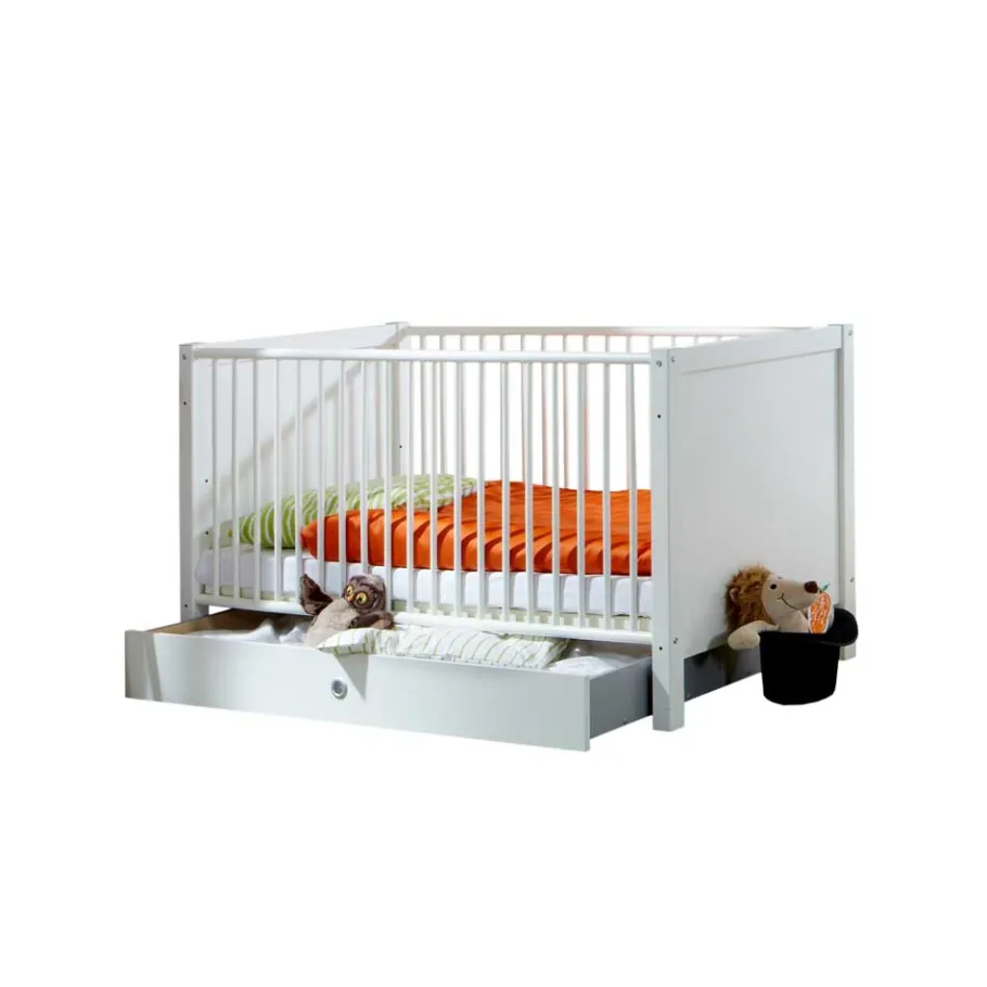 Discount Wohnen 70x140 Babybettchen Masculino in Weiß