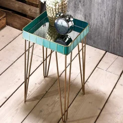 Wohnen 35x35 Beistelltisch mit Spiegelplatte - Rosario