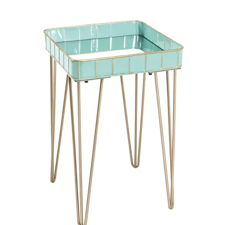Wohnen 35x35 Beistelltisch mit Spiegelplatte - Rosario