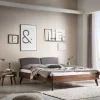 Sale Wohnen 140x200 Bettgestell in Nussbaum Braun - Nigari