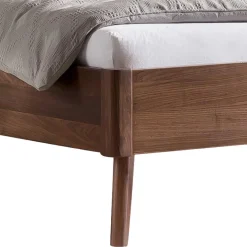 Sale Wohnen 140x200 Bettgestell in Nussbaum Braun - Nigari