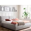 Online Wohnen 180x200 Bettkasten Doppelbett in Hellgrau - Tanky