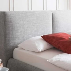Online Wohnen 180x200 Bettkasten Doppelbett in Hellgrau - Tanky