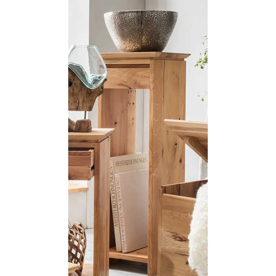 Best Wohnen 30x30 Blumenhocker aus Wildeiche Massivholz - Anndra
