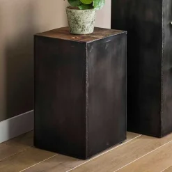 Discount Wohnen 30x30 Blumenständer aus Hartholz & Metall - Marlo