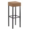 Outlet Wohnen 34x34 cm Barhocker in Hellbraun - Masure