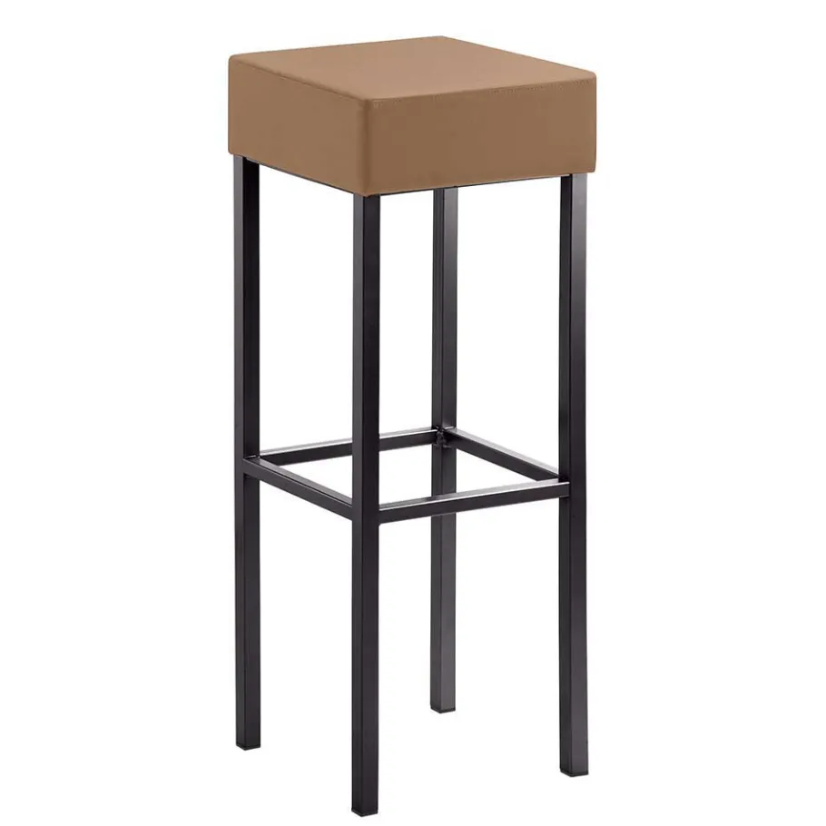 Outlet Wohnen 34x34 cm Barhocker in Hellbraun - Masure