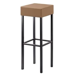 Outlet Wohnen 34x34 cm Barhocker in Hellbraun - Masure