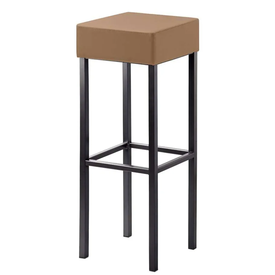 Outlet Wohnen 34x34 cm Barhocker in Hellbraun - Masure