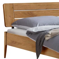 Sale Wohnen 140x200 cm Bettgestell aus Massivholz Wildeiche - Carismata