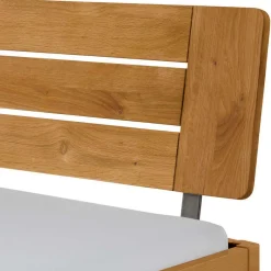 Sale Wohnen 140x200 cm Bettgestell aus Massivholz Wildeiche - Carismata