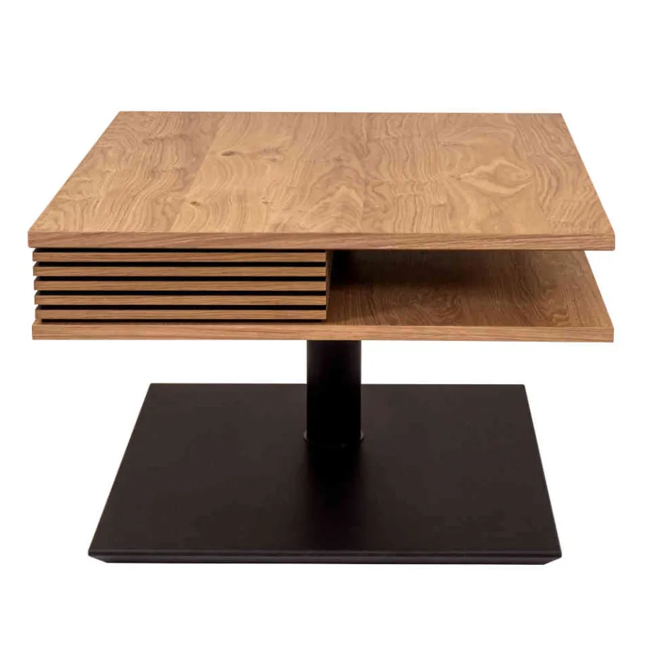 New Wohnen 70x70 cm Couchtisch mit Staufach - Portland