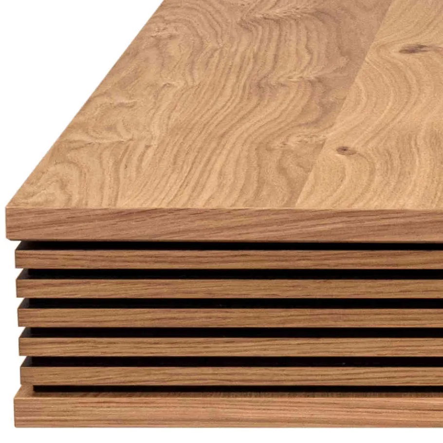 New Wohnen 70x70 cm Couchtisch mit Staufach - Portland