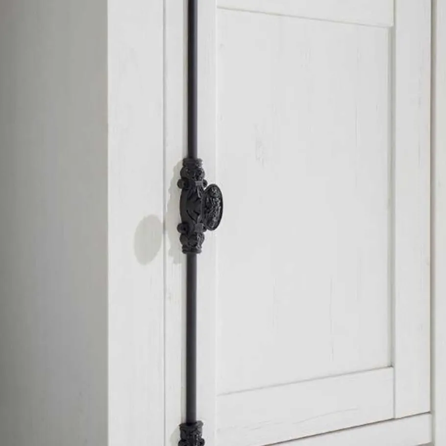 New Wohnen 152x83 cm Landhaus Anrichte in Weiß - Chelles