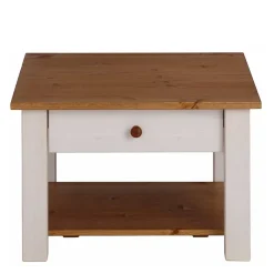 Sale Wohnen 60x60 cm Landhaus Couchtisch mit Schublade - Auslava